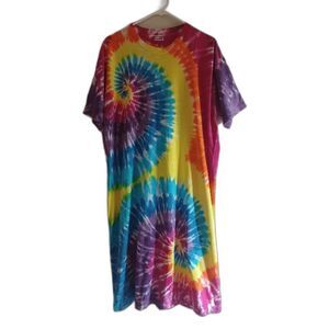 Tye dye t-shirt dress OSFM